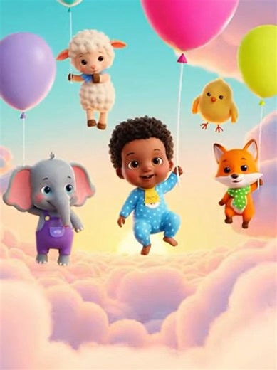 ABC Up in the Sky 🎈☁️ | Baby & Animal Friends Balloon Song Up, up, and away! 🎈☁️ A cute baby and friendly animal friends float gently through the sky using colorful balloons. As they drift among soft clouds, floating ABC letters appear while everyone sings together: 🎵 A B C, up in the sky! 🎵 With calm motion, bright colors, and happy music, this educational baby cartoon helps little learners: 🔤 Learn ABC letters 🎵 Enjoy music and rhythm 🐾 Recognize animal friends 😊 Learn in a gentle, joy