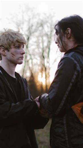 Murphy J. Finn on Instagram: "Two Victors Scene. _ Note: This scene was so magical to film — beautiful lighting and incredibly talented people both in front of the camera and helping me behind the scenes. It’s truly a core memory from this project. The photos our photographer Sam captured of this moment are insanely beautiful, so I definitely suggest checking them out. _ Credits: Reference: The Hunger Games by Suzanne Collins _ Cast: Marvel: Tobio Glimmer: Mavis Cato: Morten Clove: Neon Foxface: