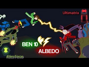 Ben 10 (A.F) V.S Albedo (U.A) sticknodesanimation (BY death mask)