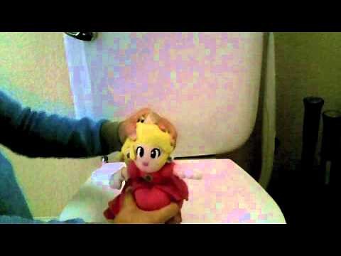 Princess Peach Sitting on the Toilet