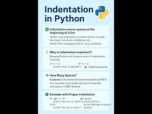 Indentation in Python