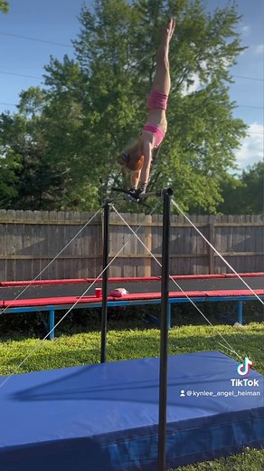 Kynlee Heiman on Instagram: "#unstoppable #six #gymnast #gymnastic #giants #workinprogress #upgrades #homegym #kynlee #kynleethegreat"