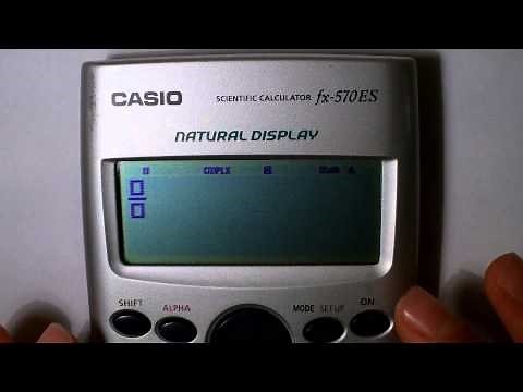 Numeros complejos Calculadora Casio fx 570 ES