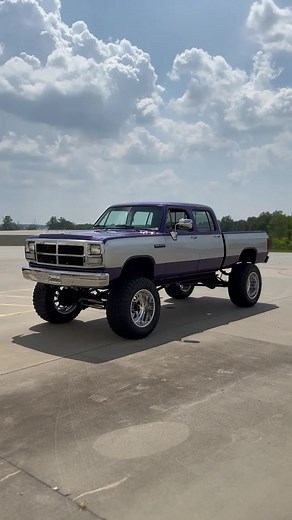 Where style meets strength. 💪 #Dodge #MoPar #MoParOrNoCar #Diesel #Truck #ClassicCars #ClassicCarsDaily #StreetsideClassics #Cummins #Lifted | Streetside Classics