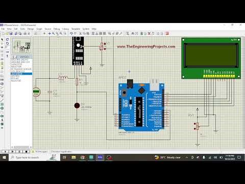 Interfacing of IR Tracker Sensor to Arduino in Proteus