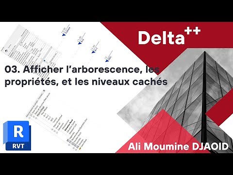 Afficher Arborescence, les propriétés et les niveaux non visible sur revit