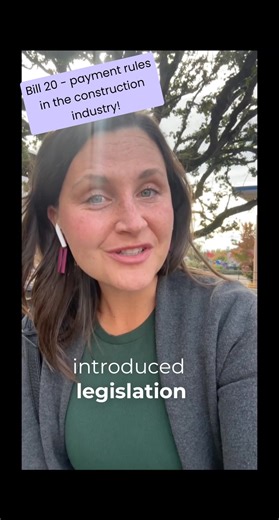 Bill 20, the Construction Prompt Payment Act, was introduced to set clear rules for payment in the construction industry and provide a fast track adjudication process when conflict arises. When payments are delayed - as happens all too often - construction companies, especially small and medium sized contractors down the line experience financial hardship and it puts workers and their families at risk. A prompt payment requirements that set clear timelines will support companies, prevent the neg