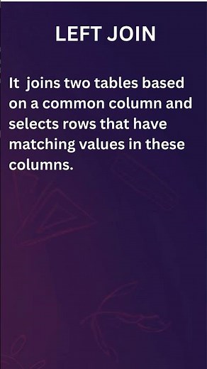 LEFT JOIN | LEFT JOIN in SQL | SQL LEFT JOIN