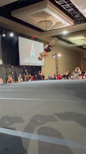 QUADRUPLE FULLTWIST BACKFLIP Adrenaline Worldwide Martial Arts Tricking Night Show Las Vegas Strip