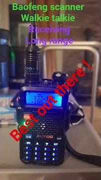 baofeng scanner / walkie talkie