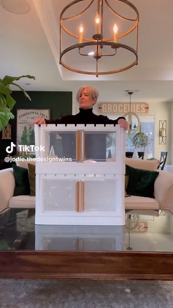 These stackable collapsing storage bins went viral last year and I totally get it! This is the portable storage solution I have been looking for for years! If you have trouble FINDING things after you store them like I do then these are the answer. With clear front doors for easy access you can always see and grab anything you want without taking down your stacked bins and going through everything one by one! Solid construction, attractive looking…with wood handles! These are as nice looking as 