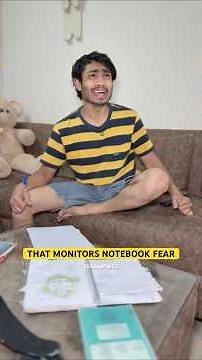 THAT MONITORS NOTEBOOK FEAR 😵‍💫😭📘#shorts #relatable #notebook #childhood #school #nostalgia