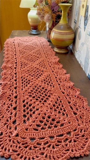 Aula no título abaixo link👇🏻 Camino de Mesa Paso a Paso | Table Runner Crochet Step by Step