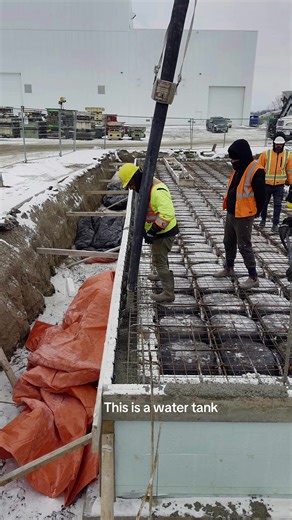 Final pour locked in 🔥 Watch the crew finish this Ontario water tank strong. Pump hose dropping concrete right into the ICF walls while we vibrate it tight for a perfect solid finish. Last load complete on this Cupolex ICF build. Built bulletproof by Concrete Plus. Ready to build something this solid? Call 416-709-8567 concreteplus.ca. #ICFConstruction #ConcretePour #NobleICF #concretework #OntarioBuilders