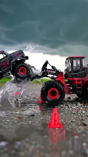 Mini Construction Mayhem: RC Loader, Truck, Mixer & Roller! 🚜💨