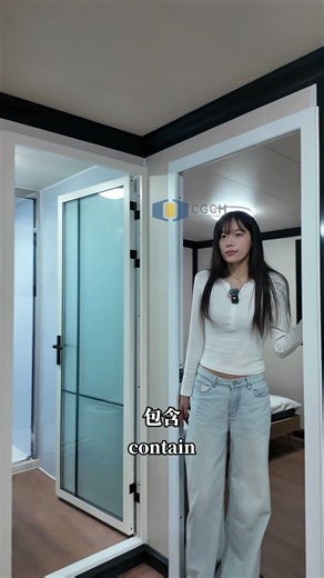 一个集装箱变成家 #modularhouse #construction