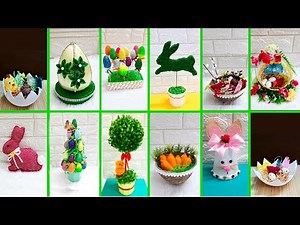 DIY-12 Economical Easter Craft made with waste materials |DIY Low budget Easter/spring decor idea