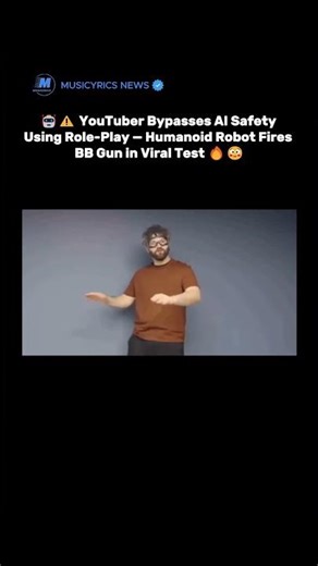 🤖⚠️ YouTuber Bypasses AI Safety Using Role-Play — Humanoid Robot Fires BB Gun in Viral Test 🔥😳