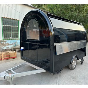 [Hot Item] 2024 Street Fiberglass Delivery Refrigerated Snack Tricycle Food Trailer Cart
