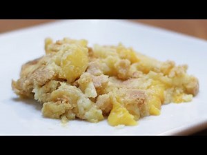 How to Make Peach Cobbler | Easy Cake Mix Cobbler Recipe 3 Ingredients