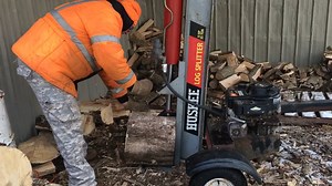 1.3K views · 41 reactions | In this March 9, 2018 video I show how to split large diameter ash rounds using my 35 ton Huskee log splitter in it's vertical position. Please be sure to FOLLOW/LIKE this page and SHARE video if you enjoyed it. | Joe's Premium Firewood | Facebook