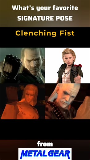 Which Metal Gear Solid Pose Goes the Hardest? 😎🔥 #shorts #gaming #mgs #snakeeater #kojima
