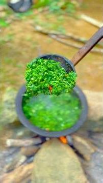 cassava leaf with dry fish recipe 🍽🤤 |village boy