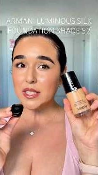 ‪@ArmaniBeauty‬ new luminous silk foundation in shade 5.25 #armanibeauty #foundation #makeuplook