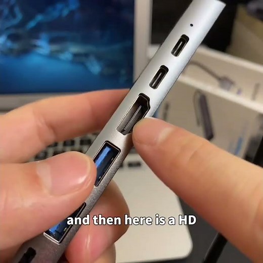 100M RJ45 SD/TF Card Reader Quick Charge, 8-in-1 with LAN + HDTV + Multi-Port Reader