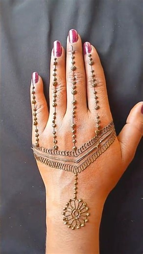 easy back hand mehndi design #mehndi #ytshorts #shorts #viralshort