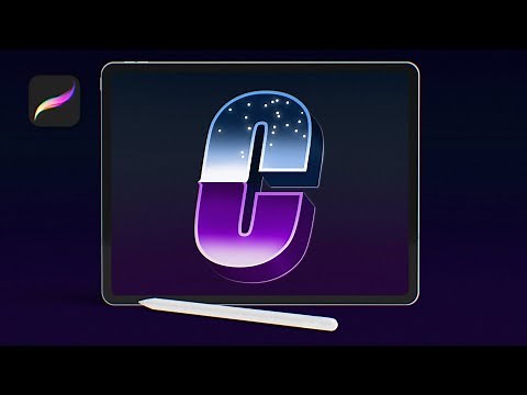 Tutorial - Chrome 3D Text Effect in Procreate