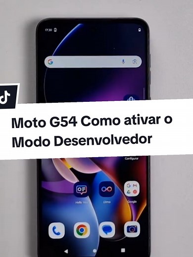 Ativação do Modo Desenvolvedor no Moto G54