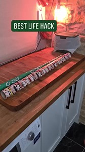33K views · 105 reactions | Nowhere to store wrapping paper rolls?? Try a suit bag and hang with your clothes! #lifehacks #diysos #wrappingpaper | DIY With Emma | Facebook