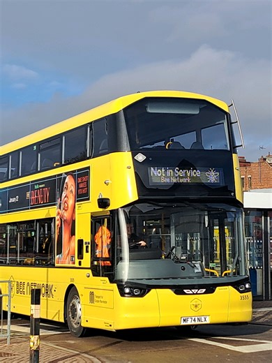 G'day all, here is: Go North West's Wigan Based (x2) 3555 MF74 NLX -> 35 Leigh 3108 SN14 TUJ -> 609 Higher Folds Models: *3555* Wright Streetdeck Ultroliner Vision Zero *3108* Alexander Dennis Enviro 400 Facelift Liveries: *Both* Bee Network Special Features: *3555* USB Sockets (USB-A,USB-C) *3108* None Previous Reg: *Both* None Previous Depot: *3555* Hyde Road (BNML) *3108* Queens Road (GNW&FGM) - Oldham (GNW&FGM) Previous Operator: *3555* Metroline Manchester (WDS231) *3108* First Greater Manc