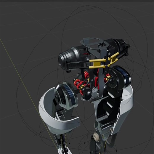 19K views · 195 reactions | Reddit user bibamann has showcased a complex Blender-made 3D robot legs rig and shared some details about its creation. Learn how the artist set up the ropes, the rig's most challenging part: https://80.lv/articles/complex-robot-legs-3d-rig-set-up-in-blender/ | 80 Level | Facebook