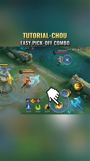 Tutorial Chou Mobile Legends | Easy Pick-off Combo #MLBBGoldenMonth #MLBBCreator