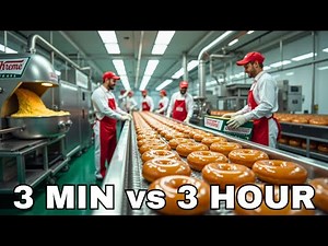 How Doughnuts Are Made – 3 Minutes vs 3 Hours