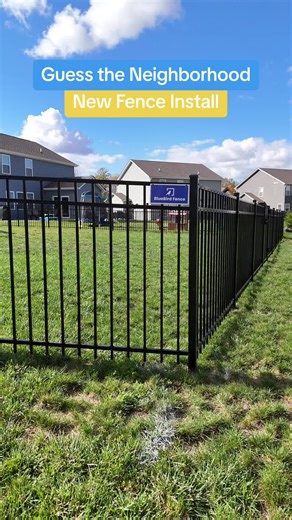 Guess what neighborhood we are installing this beautiful aluminum fence in? 😍 #bluebirdfence #FenceInstallation #fencebuild #fencecontractor #buildingfences #fenceinstall #HomeownersIndy