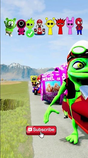 Lightning McQueen vs Barbie and Spider-Man! 💥 Crazy BeamNG.drive Cartoon Race