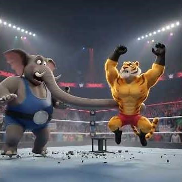 WWF Funny Fight: Tiger vs Elephant – Epic Comedy Battle in the Ring!"#shirt