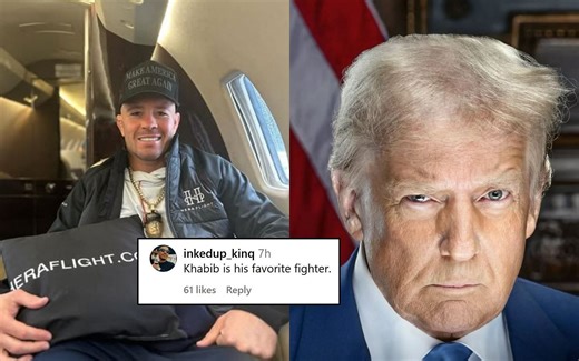 Colby Covington's three-word IG post on day of Donald Trump's inauguration invites plenty of trolls: "Khabib is his favorite fighter"