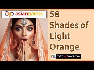 Exploring 58 Light Orange Shades: Asian Paints Color Palette Showcase #asianpaints #interiordesign