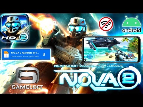 Download & Install N.O.V.A 2 Gameloft game on Android | Apk+Data 100% Work