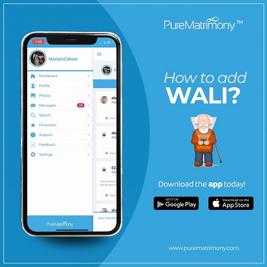 Let's show you how to add a wali in the Pure Matrimony app! #purematrimonyapp #wali #reel #islam #matrimony #explorepage #downloadnow | Pure Matrimony | Facebook
