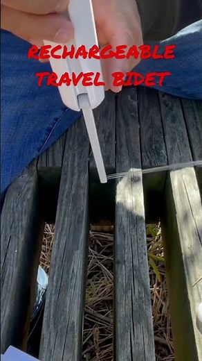 PORTABLE TRAVEL BIDET REVIEW - This Hibbent Electric Rechargeable Travel Bidet is a Must Have