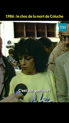 « C'est pas possible ! C'est pas vrai ! » En 1986, la mort de Coluche provoque émotion et incrédulité dans les rues de Paris. #SinformerSurTikTok #Coluche #Memoire #archives #ina