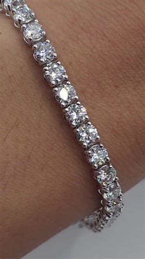 10 Ct Diamond Tennis Bracelet, 14K Gold Lab Grown Diamond Bracelet, Beautiful White Diamond Bracelet - Etsy