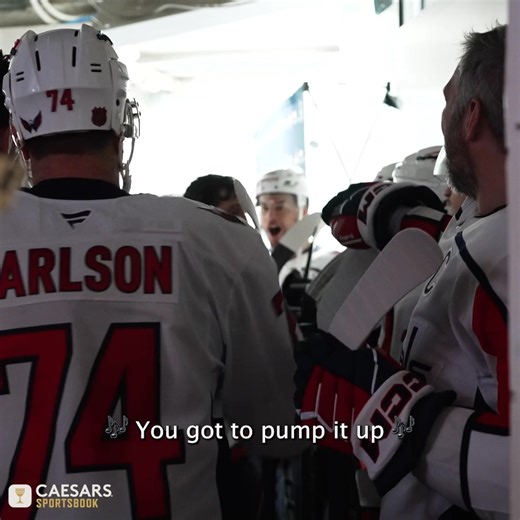 You've got to pump it up #ALLCAPS | Caesars Sportsbook | Washington Capitals