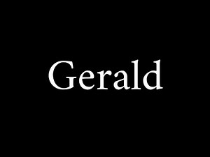 How to Pronounce Gerald (Name)