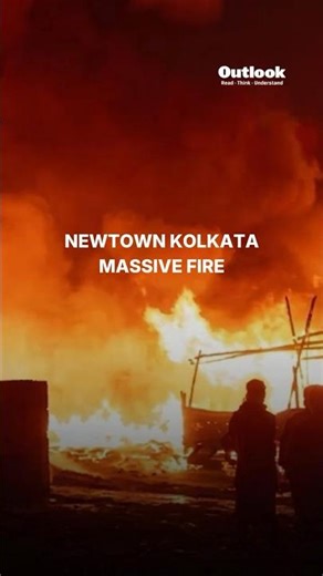 Major Fire Near Eco Park Gate 6 Engulfs Newtown Slum Area
